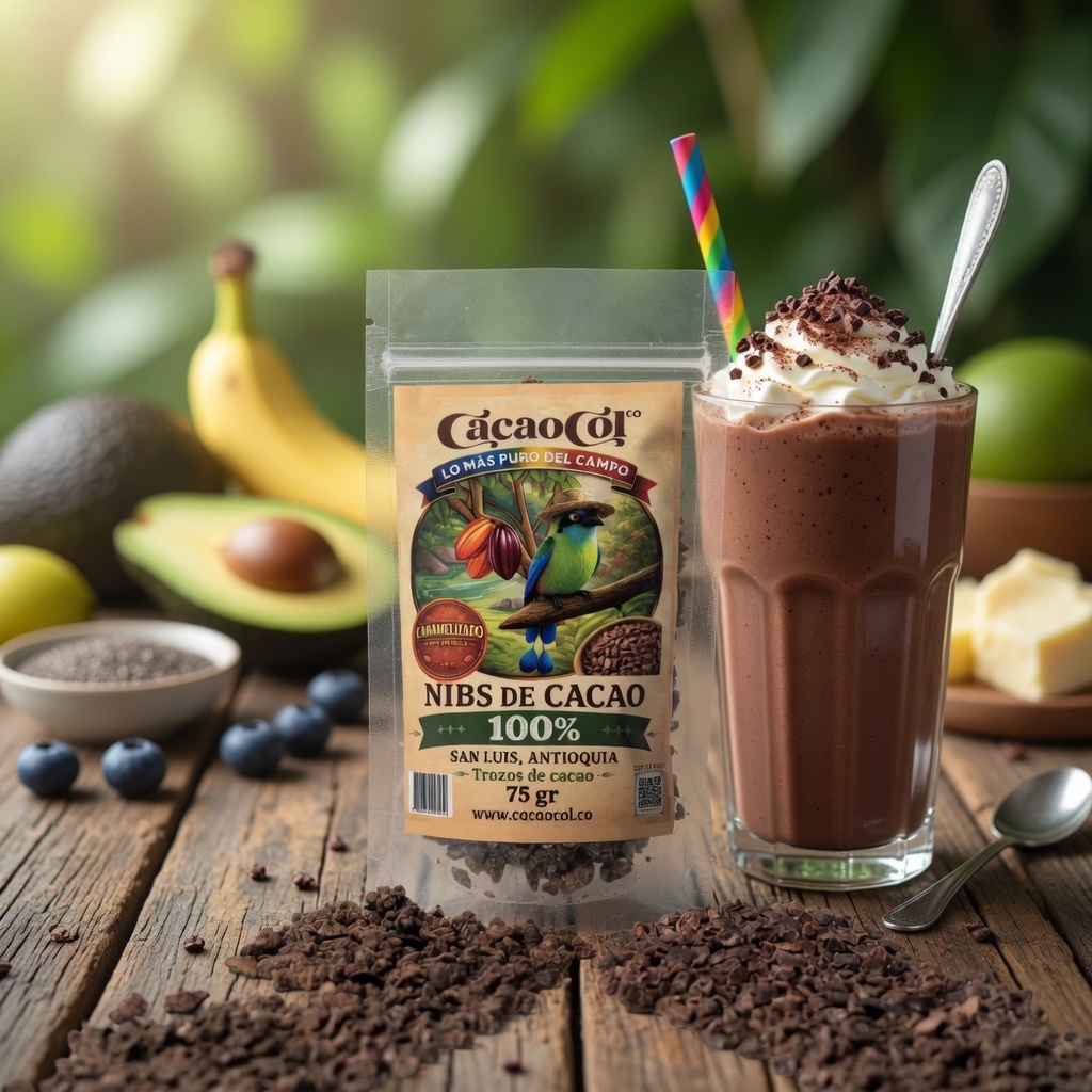 Nibs de Cacao Caramelizados con panela orgánica